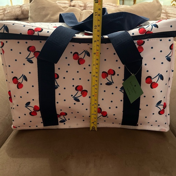*New* Kate Spade Navy and Red Cherry Patterned Cooler Bag - Picture 11 of 13